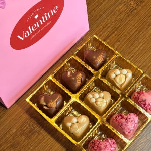 신메뉴할인💘하트초콜릿 고급9구, 발렌타인데이 선물세트, 쑥스러움초콜릿