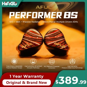 AFUL Performer 8S HiFi 이어폰 1DD+6BA+1패시브 라디에이터+1마이크로 평면형 인이어 유선 헤드폰 음악 이어버드 IEM AFUL P8S HiFiGo