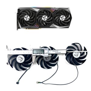 MSI 지포스 RTX 3060 3070 3080 3090 3060Ti 3070TI GAMING X TRIO 그래픽 카드용 새로운 쿨링 90MM GPU 비디오 카드 쿨러 팬