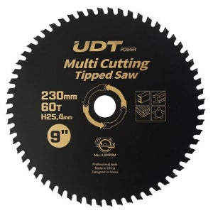 [UDT팁쏘] 팁쏘(멀티쏘) 230mm(9’)*60T*25.4