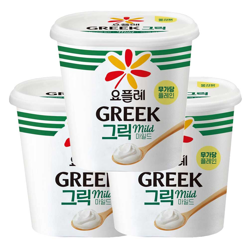 요플레 그릭요거트 마일드 무가당 플레인