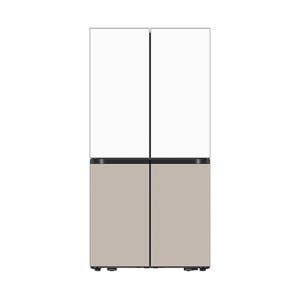 삼성전자 삼성 비스포크 AI 하이브리드 4도어 901L UV탈취 RM70F91RMXJ 새틴 화이트 + 새틴 베이지