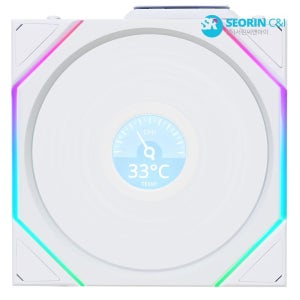 리안리 [서린공식] 리안리 UNI FAN TL Wireless LCD 120 리버스 화이트 1팩