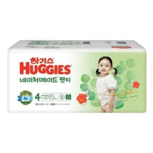 케이티알파쇼핑 하기스 2023 네이처메이드 기저귀 4단계 팬티형 공용 42매