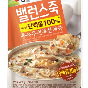 샘표 밸런스죽 420g 통녹두전복삼계죽