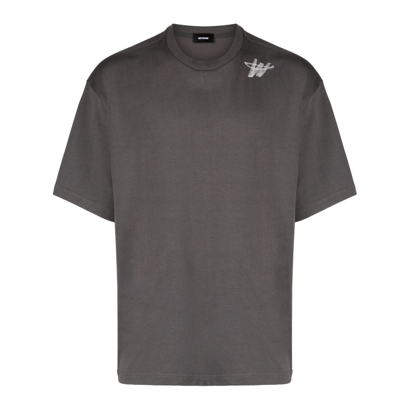 WELLDONEグレーWDロゴTシャツwdtp620073u
