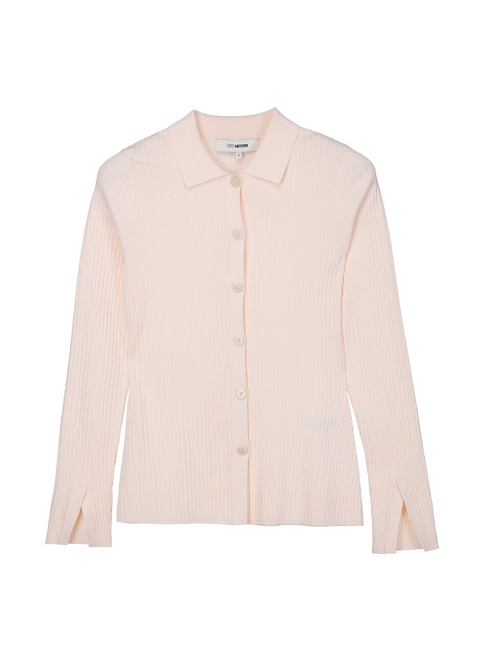 조이그라이슨 Ribbed Button Up Slim Cardigan kk2sd00200a