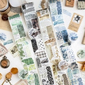 초목의 시 빈티지 마스킹 테이프 4종