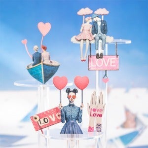 환상의 여행 초현실 인물 종이스티커 25매입 4종