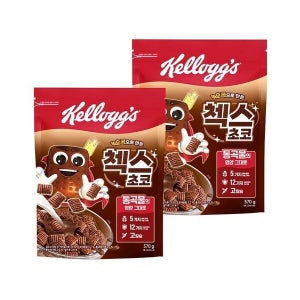 케이티알파쇼핑 켈로그 오곡 첵스초코 570g 2개