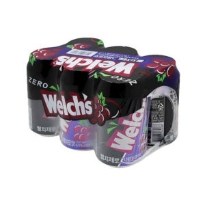 케이티알파쇼핑 농심 웰치 제로 그레이프맛 355ml 6