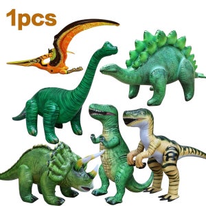 1개, 대형 PVC 공기 주입 공룡 장식, 마당 장식, 파티 장식, 수영장 활동, 생일 파티 및 공룡 테마 사진 소품에 적합