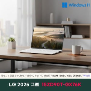LG전자 2025 그램15 15ZD90T-GX76K 노트북 16GB 256GB WIn11