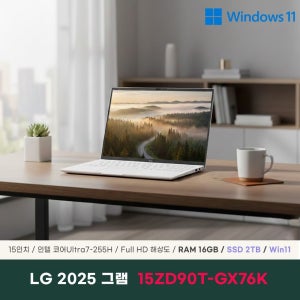 LG전자 2025 그램15 15ZD90T-GX76K 노트북 16GB 2TB WIn11