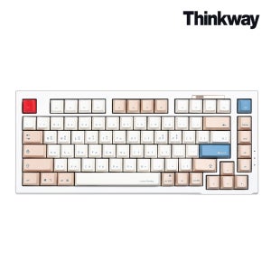 씽크웨이 씽크웨이 토체S 501 풀알루미늄 유무선 75배열 82키 기계식 키보드 소이밀크 토이축