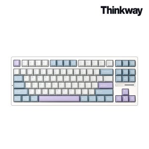 씽크웨이 씽크웨이 TV88 유무선 텐키리스 88키 기계식 키보드 프로즌 화이트 오로라 아이스크림