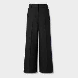 [지컷] 백 밴딩 세미 와이드 팬츠_블랙 7225330004