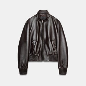 자라 ZARA 자라 가죽 봄버 자켓 ZW 컬렉션 3322 041 700