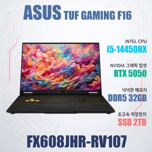 ASUS TUF Gaming F16 FX608JHR-RV107/NVMe SSD 2TB(교체)/WIN11설치/램32GB