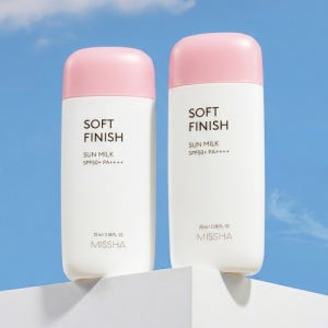 [미샤] [2개] 올 어라운드 세이프 블록 소프트피니쉬 선밀크  SPF50+/PA+++ 70ml J3273