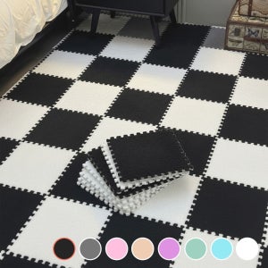 다나몰 타일형 퍼즐 매트 EVA 블랙 10개입