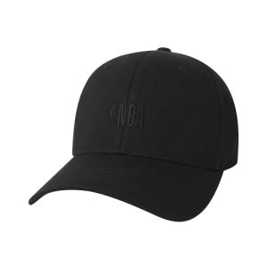 [엔비에이] 베이직 로고 하드 볼캡 (컴포트 핏) 블랙 N265AP015P