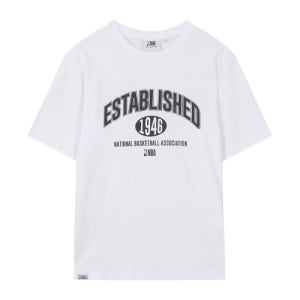 [엔비에이] 빅 레터링 반팔 티셔츠 화이트 N262TS951P