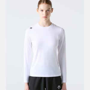 [데상트] 러닝 리플렉티브 긴팔 티셔츠 화이트 SR123RTL11 SR123RTL11_WHT0