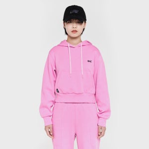 [유에프씨 스포츠] UFC 베이직 릴렉스핏 크롭 후드 티셔츠 핑크 U2SWT3243LP