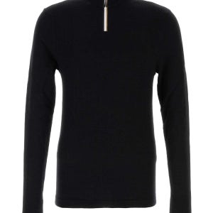 보스 블랙 스트레치 울 블렌드 티셔츠 50544368 001