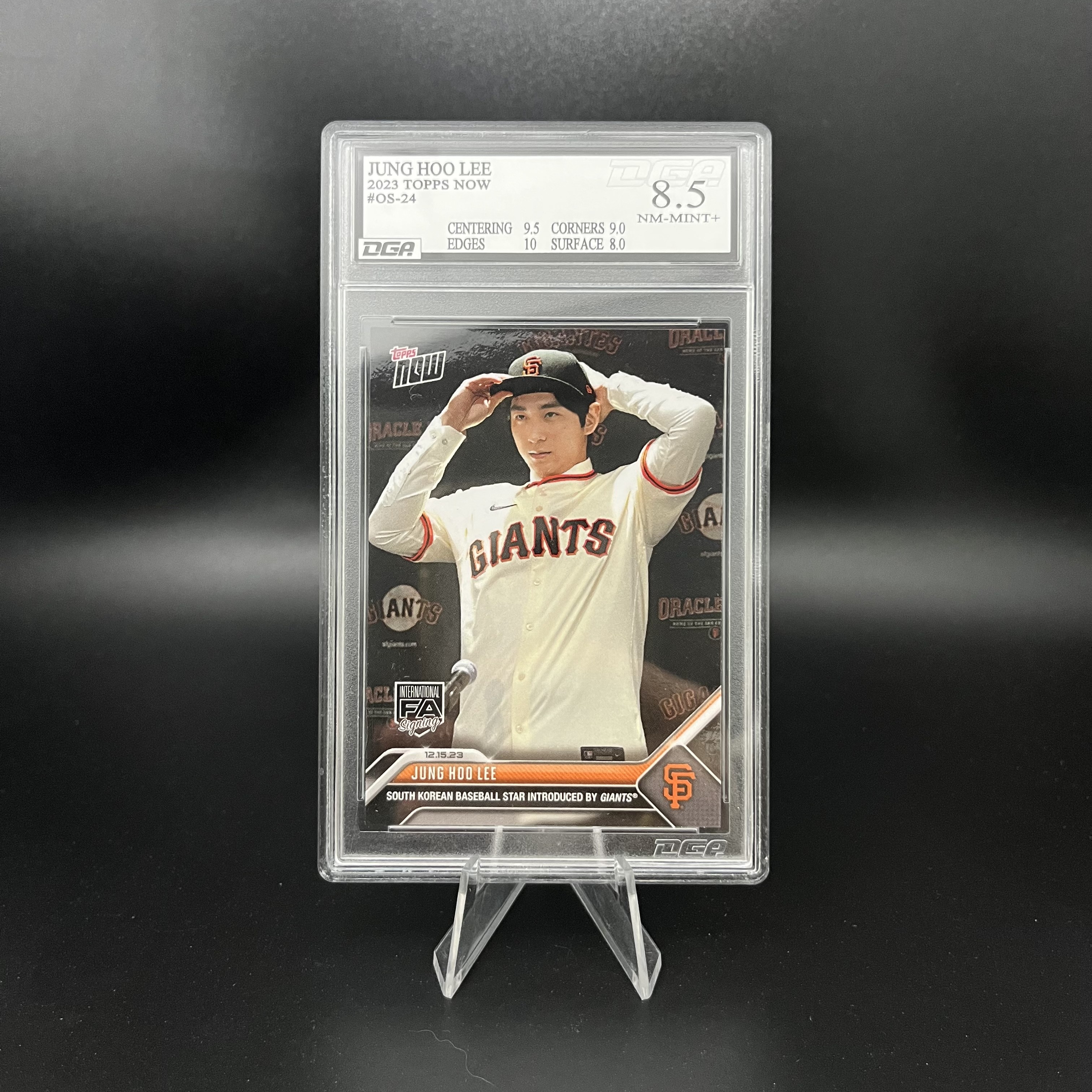 [DGA 등급] 이정후 MLB 샌프란시스코 자인언츠 계약 기념 Topps 오피셜 루키 카드  1개
