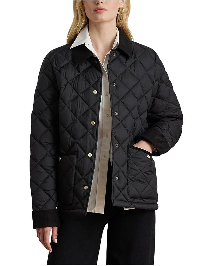 로렌랄프로렌 여성 소프트 퍼프 다이아몬드 퀼팅 재킷 로렌 랄프 푸퍼 퀼티드 Women s Soft Puffer Diamond Quilted Poly 1003757 148488865