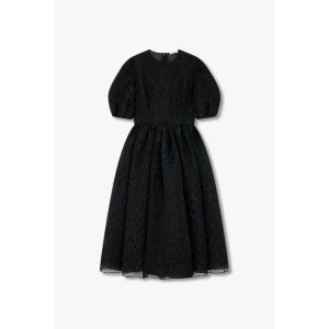 에르뎀 코쿤 슬리브 미디 드레스 블랙 150700201