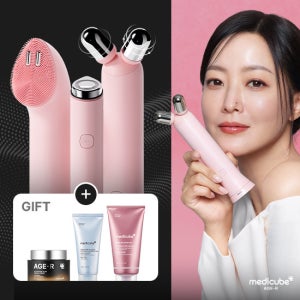 메디큐브 부스터프로미니+클렌징+V롤러 (핑크) TV상품