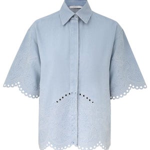 [짐머만] (WOMAN) 26SS DENIM SHIRT DAYLIGHT 7214TRS263_ICESTM