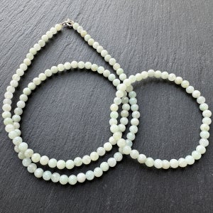 은은한 미얀마 옥 팔찌&목걸이[목기운], NZEL BEADS