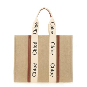 끌로에 여성 베이지 WOODY 토트백 C22AS382I26_90U