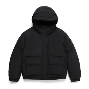 내셔널지오그래픽 어패럴 N244UDW100 쿠온 아웃포켓 구스 다운 점퍼 CARBON BLACK