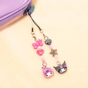 [오로라월드] 산리오캐릭터즈 쿠로미 20주년 피규어 스트랩