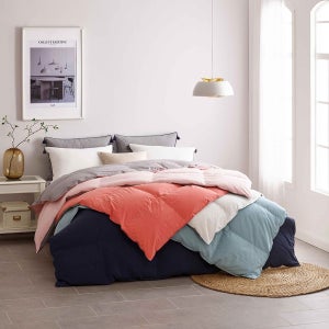 [롯데백화점] 박홍근 홈패션 포트리 고밀도 워싱면 구스차렵이불 퀸(Q) 700g LE1218369471