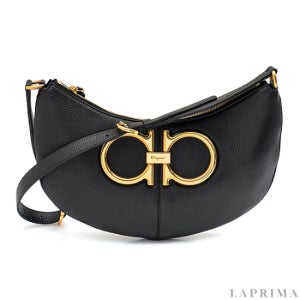 라프리마 [FERRAGAMO] 페라가모 맥시 간치오 숄더백 21-2885 NERO 759154