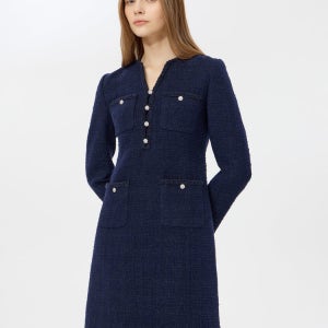 [질스튜어트 뉴욕 여성] [백화점BEST]네이비 글리터장식 코튼혼방 트위드원피스 JSDR6B120N3