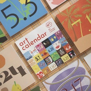 아트 일력 달력 [NFT 뜯어쓰는 일일 365 만년 뜯는 캘린더 일러스트 레트로 디자인 CARLENDAR