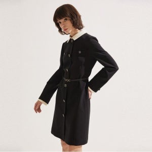 나이스클랍 카라 배색 원피스 N231MWO205