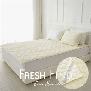 [롯데백화점] 프레쉬파인드 시어링 호주산 짧은 양털 누비 사면밴딩 패드 K LE1217994467