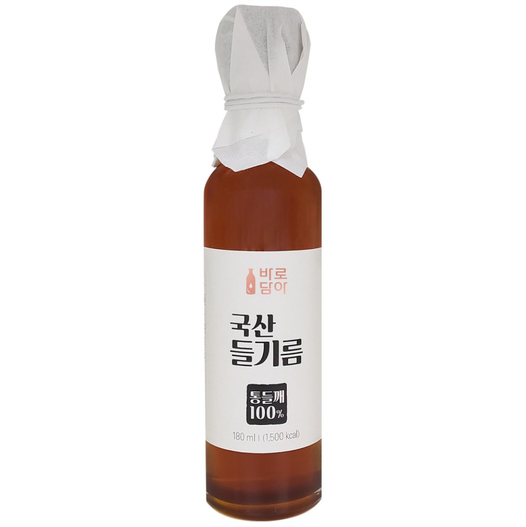 한생 바로담아 국산들기름 성분 분석
