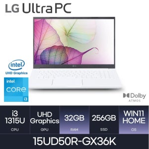 LG전자 2023 울트라PC 15UD50R-GX36K (윈도우 11 Home / RAM 32GB) HMC