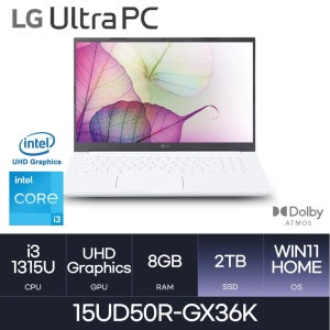 LG전자 2023 울트라PC 15UD50R-GX36K (윈도우 11 Home / NVMe 2TB) HMC