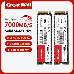 그레이트 월 내장형 솔리드 스테이트 드라이브 M.2 2280 PCIe 4.0 NVMe SSD 게임 드라이브, PS5 하드 디스크 및 노트북 PC용