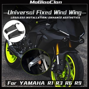 야마하 YZF-R1 R3 쇼크 흡수 고정 윙 YZF R6 R9 사이드 윙 가이드 플레이트 모조 오토바이 범용 고정 윙